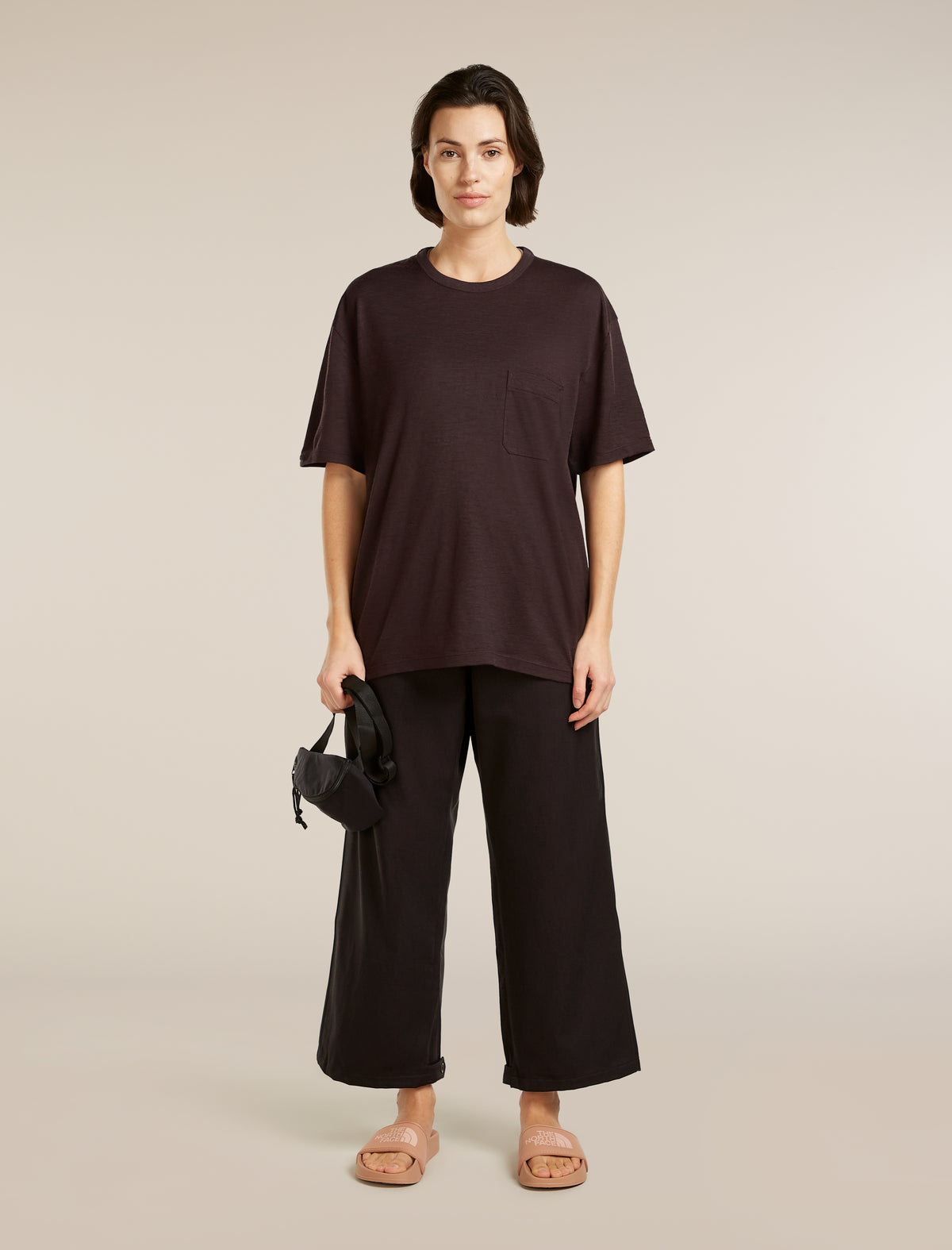 Unisex Merino 150 Short Sleeve Pocket Tee Bittersweet - 8