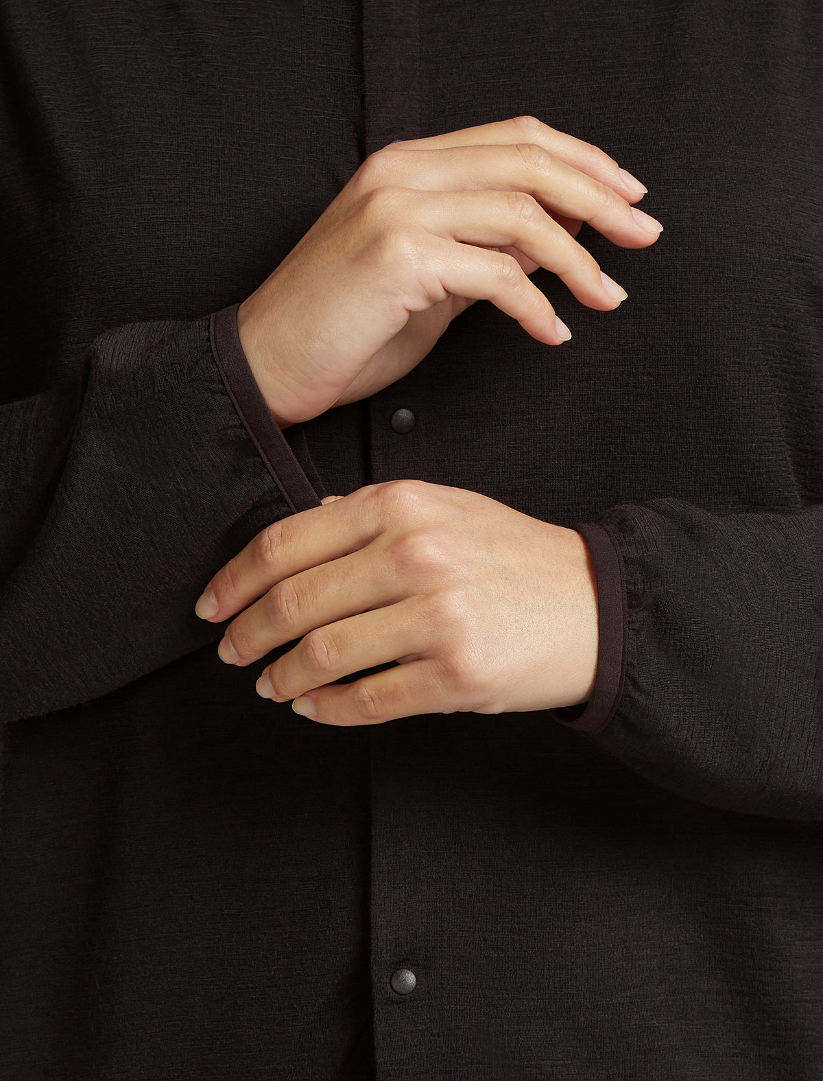 Unisex Merino 150 Round Neck Cardigan Before Dawn - 11