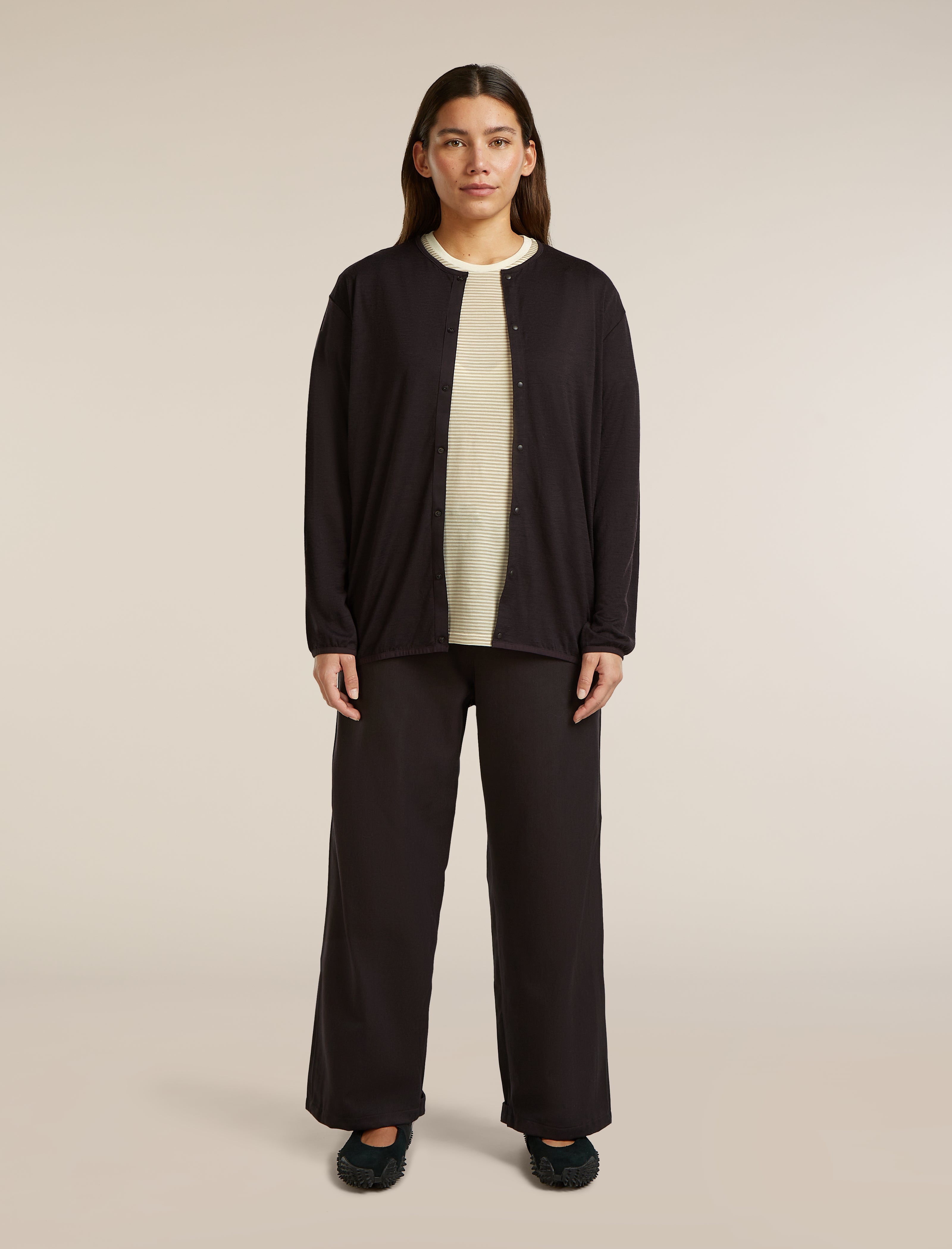 Unisex Merino 150 Round Neck Cardigan| icebreaker