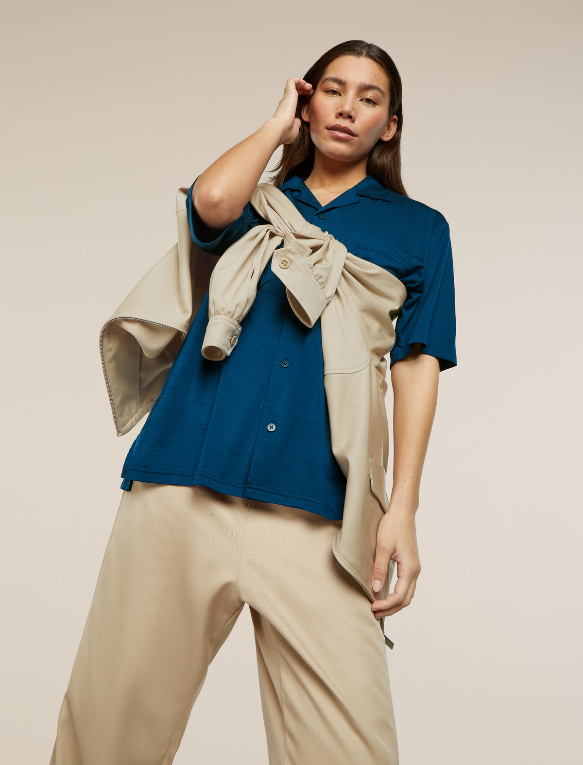 Unisex Merino Blend 125 Cool-Lite™ Short Sleeve Shirt Atlantis - 17