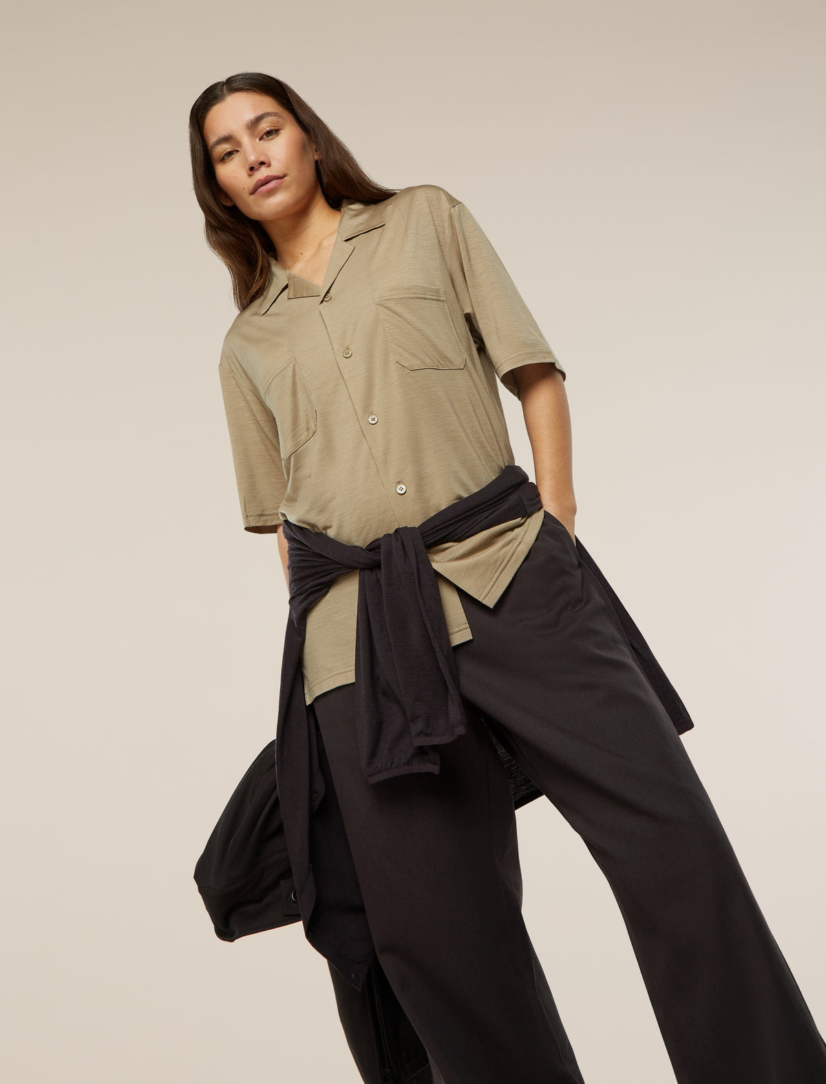 Unisex Merino Blend 125 Cool-Lite™ Short Sleeve Shirt Flagstone - 1