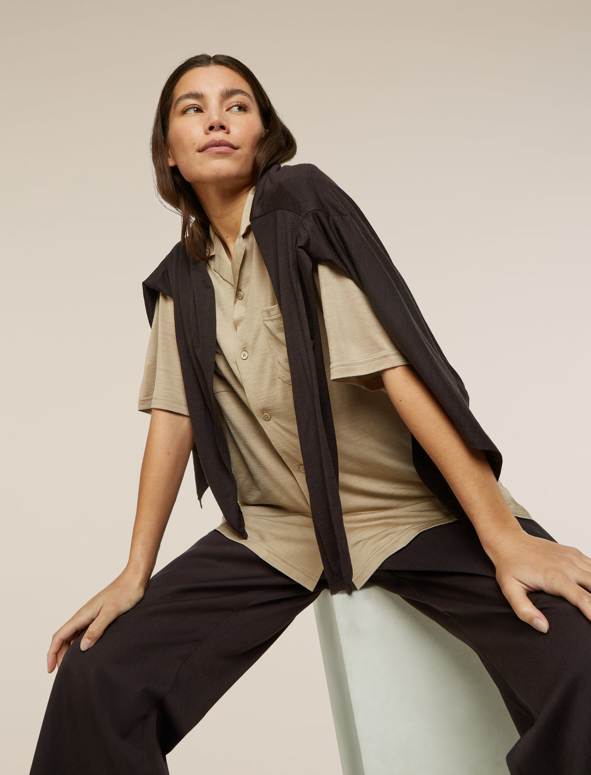 Unisex Merino Blend 125 Cool-Lite™ Short Sleeve Shirt Flagstone - 16