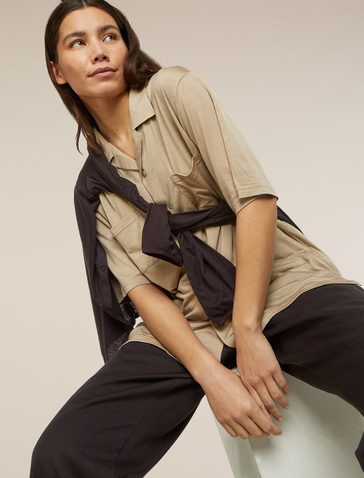 Unisex Merino Blend 125 Cool-Lite™ Short Sleeve Shirt Flagstone - 18