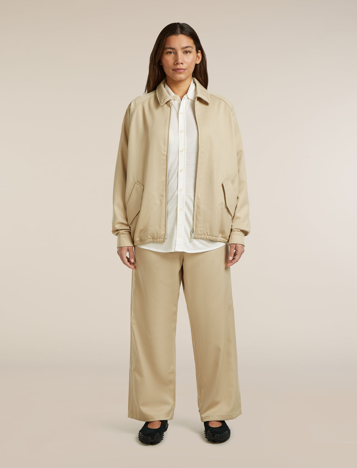 Unisex Merino Cotton Twill Shirt Jacket Safari - 10