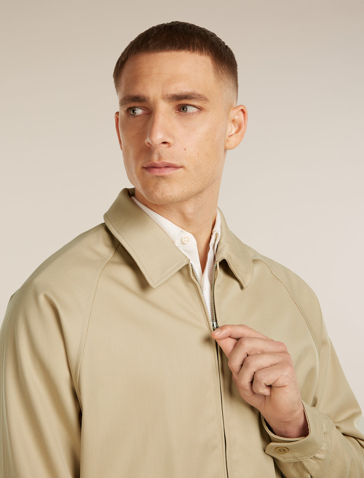 Unisex Merino Cotton Twill Shirt Jacket Safari - 11