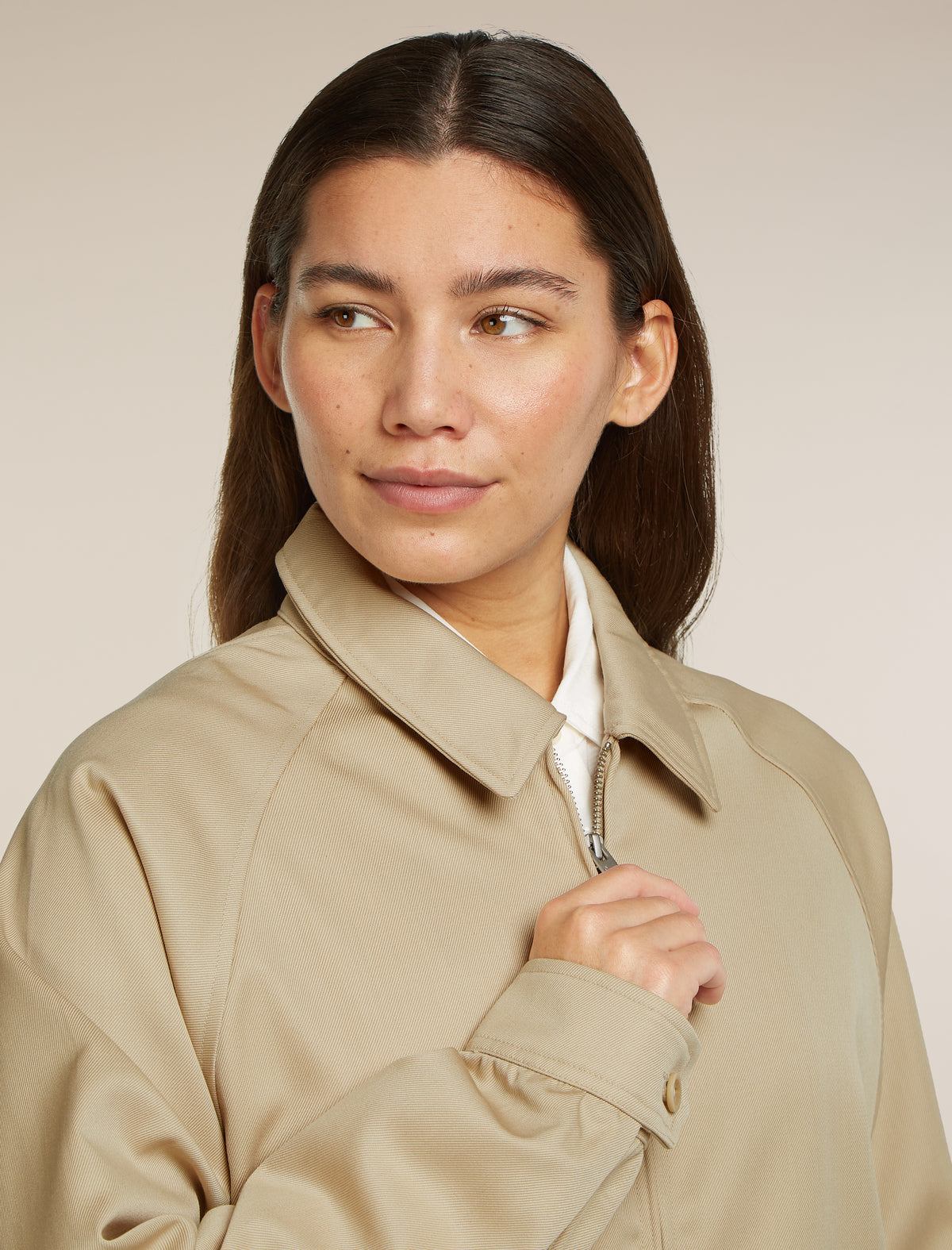 Unisex Merino Cotton Twill Shirt Jacket Safari - 15