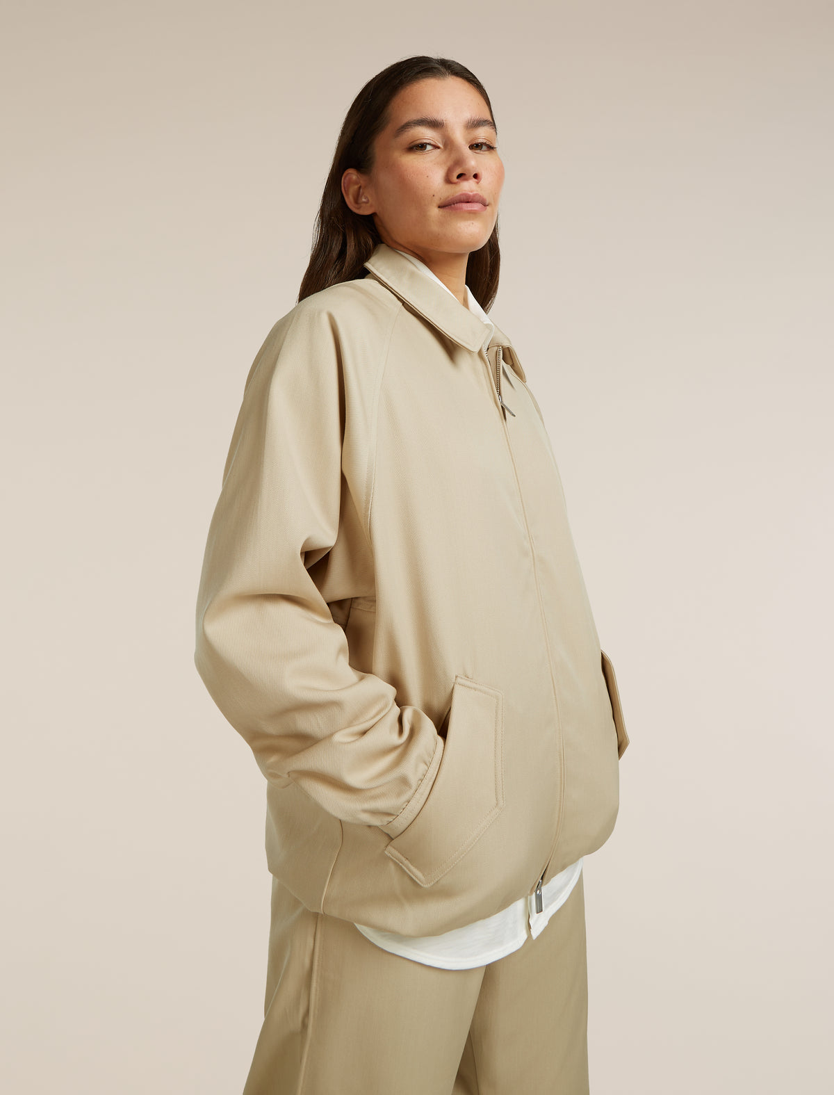 Unisex Merino Cotton Twill Shirt Jacket Safari - 20