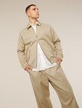 Unisex Merino Cotton Twill Shirt Jacket Safari - 24