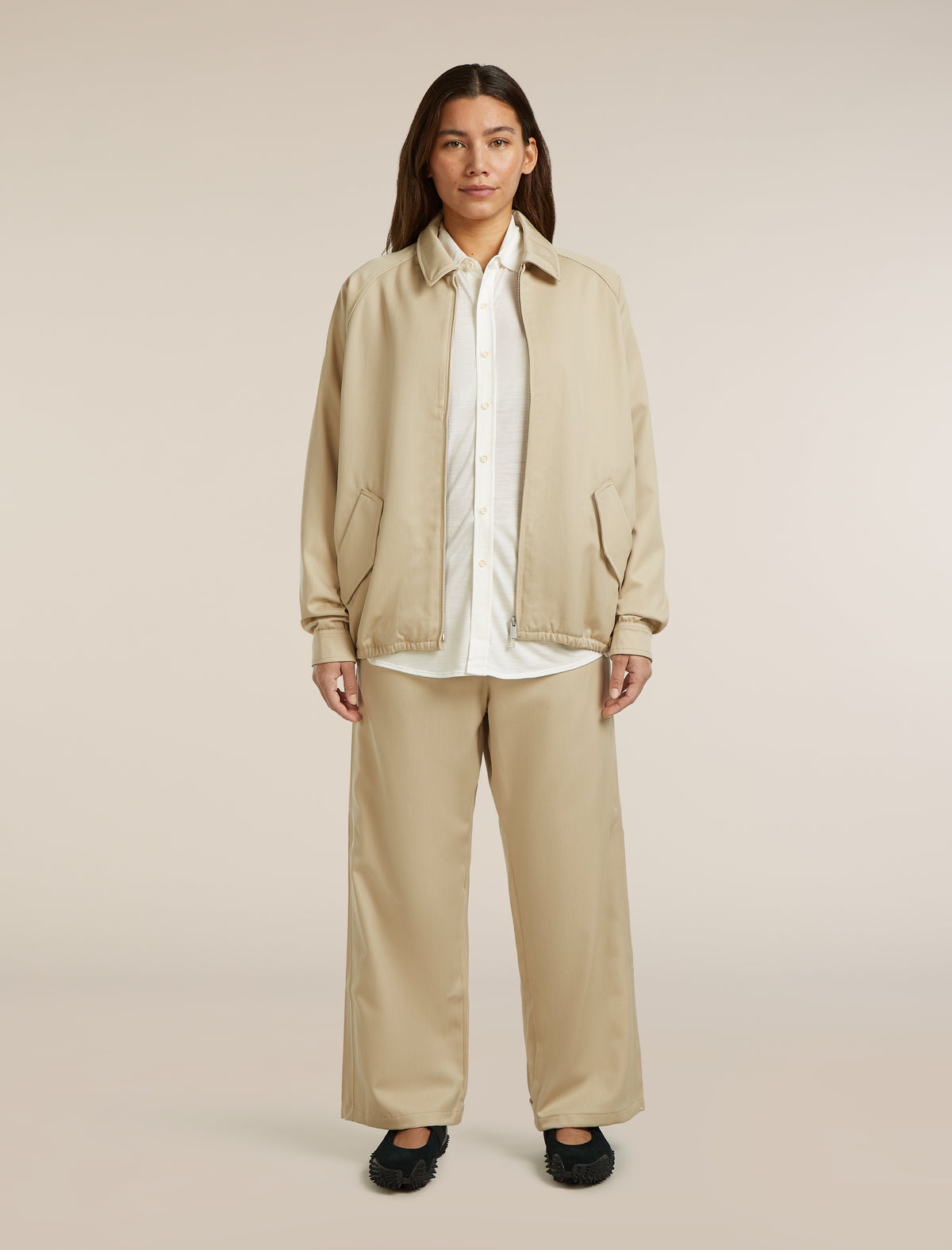 Unisex Merino Cotton Twill Shirt Jacket Safari - 8