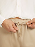 Unisex Merino Cotton Twill Adjustable Pants Safari - 11