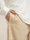 Unisex Merino Cotton Twill Adjustable Pants Safari - 13