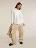 Unisex Merino Cotton Twill Adjustable Pants Safari - 18