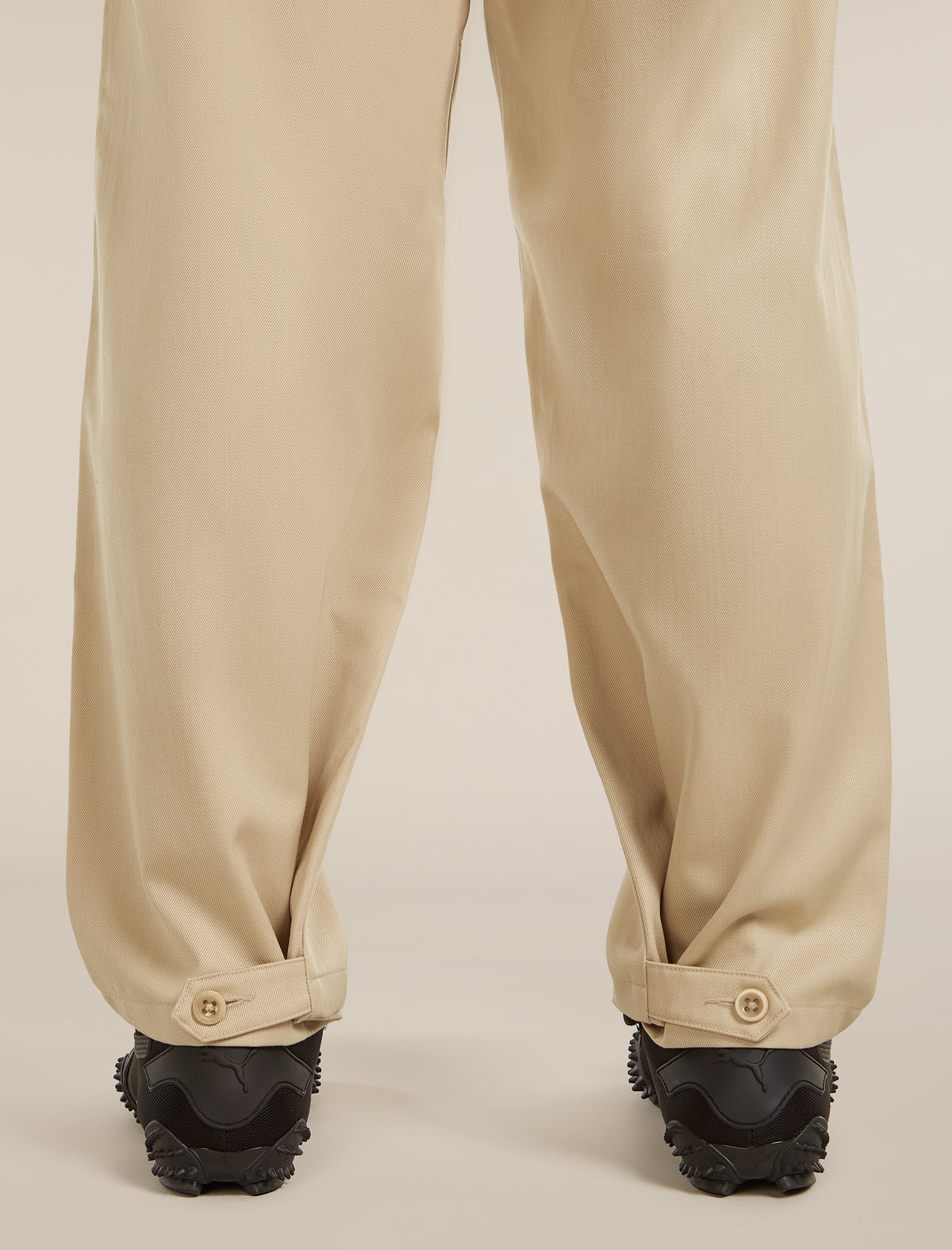 Unisex Merino Cotton Twill Adjustable Pants Safari - 22