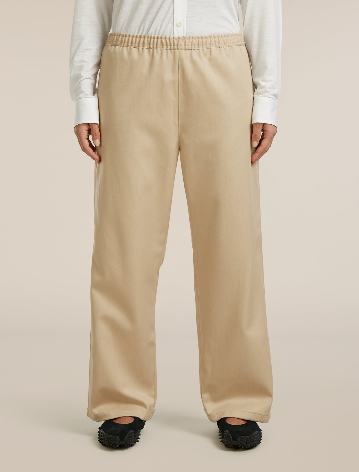 Unisex Merino Cotton Twill Adjustable Pants Safari - 4