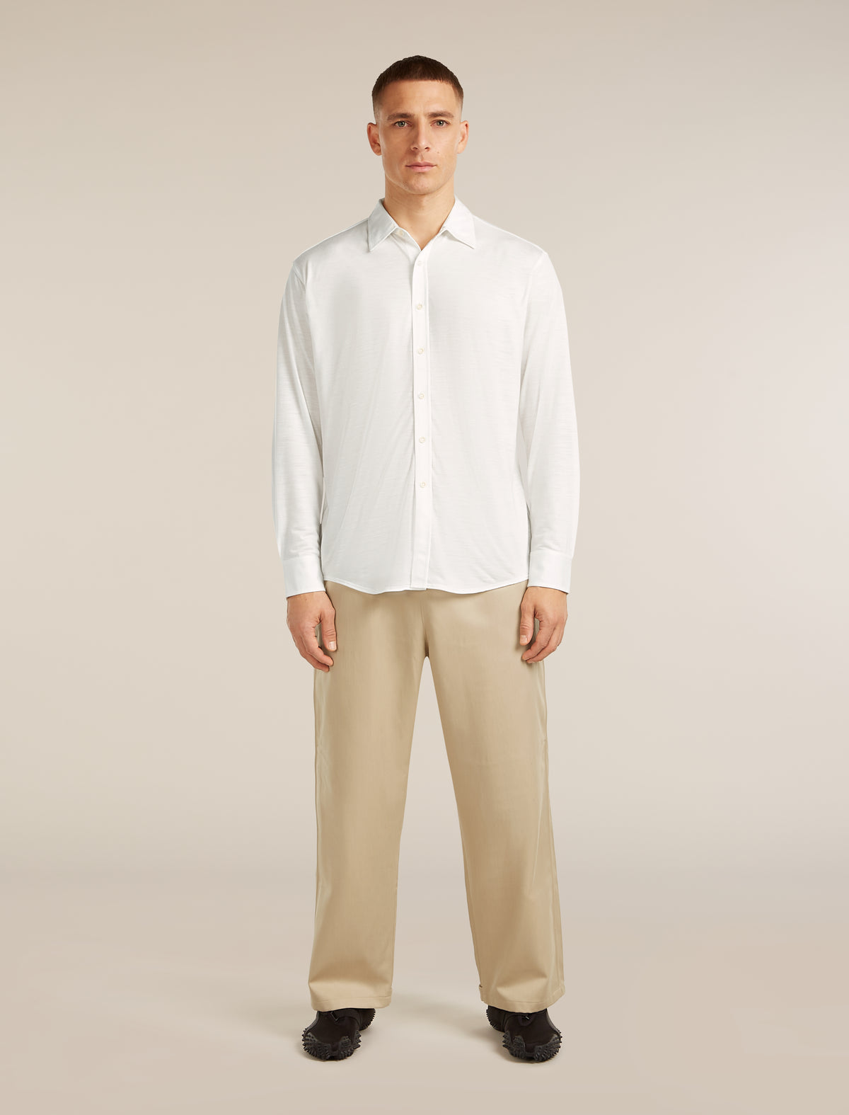 Unisex Merino Cotton Twill Adjustable Pants Safari - 9