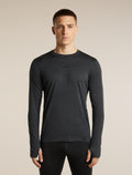 Men's 200 MerinoFine™ Ace Long Sleeve Thermal Crewe Jet Heather - 1