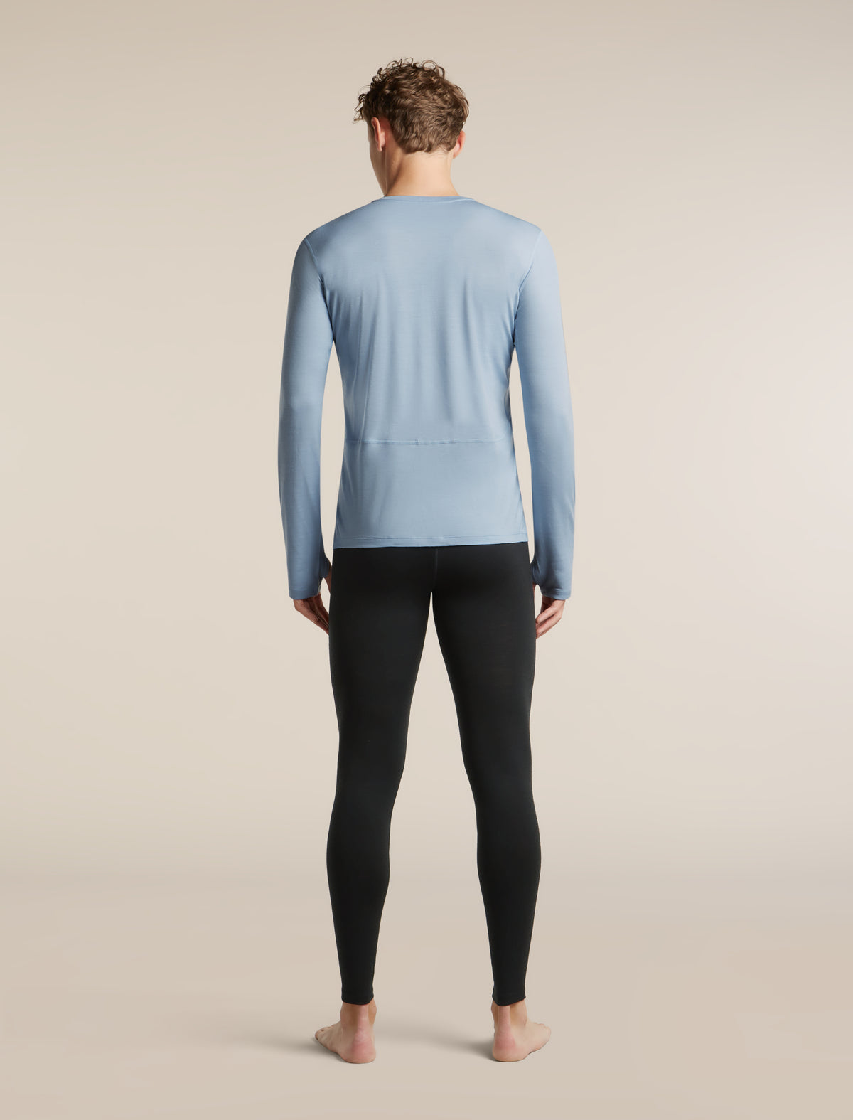 Men's 200 MerinoFine™ Ace Long Sleeve Thermal Crewe Zinc Blue - 8