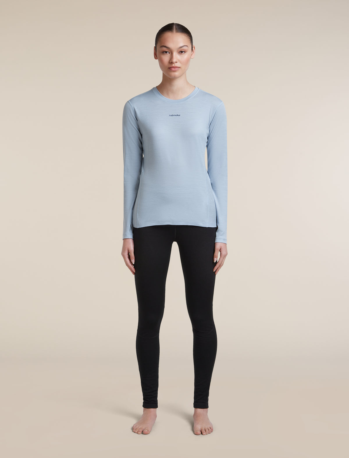 Women's 200 MerinoFine™ Ace Long Sleeve Thermal Crewe Zinc Blue - 3