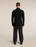 Men's Merino 400 RealFleece™ Grid Peaksland Long Sleeve Thermal Half Zip Black - 10