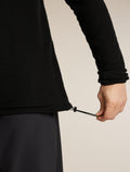 Men's Merino 400 RealFleece™ Grid Peaksland Long Sleeve Thermal Half Zip Black - 7