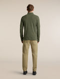Men's Merino 400 RealFleece™ Grid Peaksland Long Sleeve Half Zip Dark Loden - 10