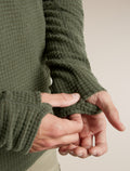 Men's Merino 400 RealFleece™ Grid Peaksland Long Sleeve Half Zip Dark Loden - 9