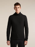 Men's Merino 400 RealFleece™ Grid Blackridge Pullover Hoodie Black - 1