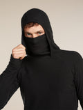 Men's Merino 400 RealFleece™ Grid Blackridge Pullover Hoodie Black - 7