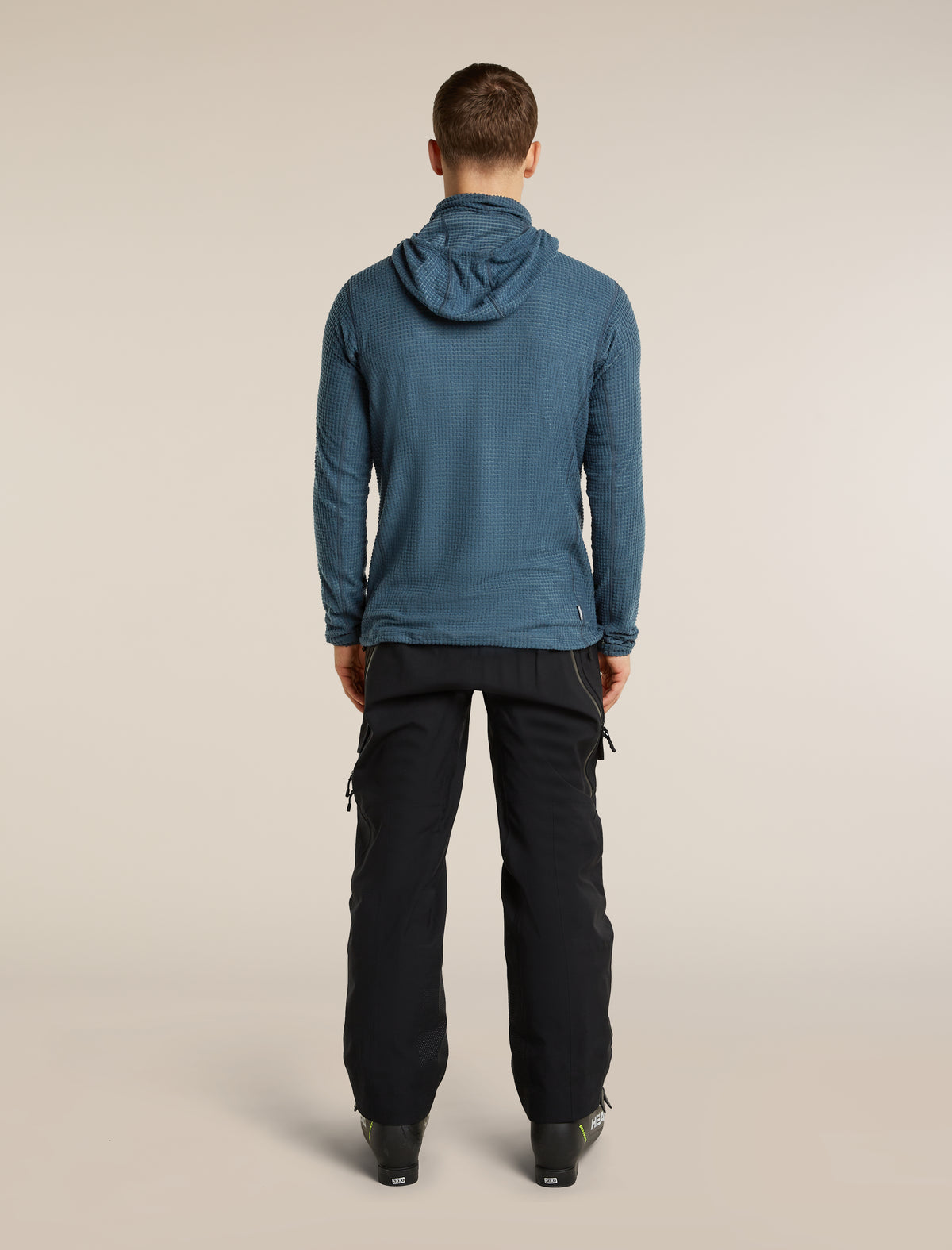 Men's Merino 400 RealFleece™ Grid Blackridge Pullover Hoodie Abyss - 8