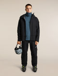 Men's Merino 400 RealFleece™ Grid Blackridge Pullover Hoodie Abyss - 4