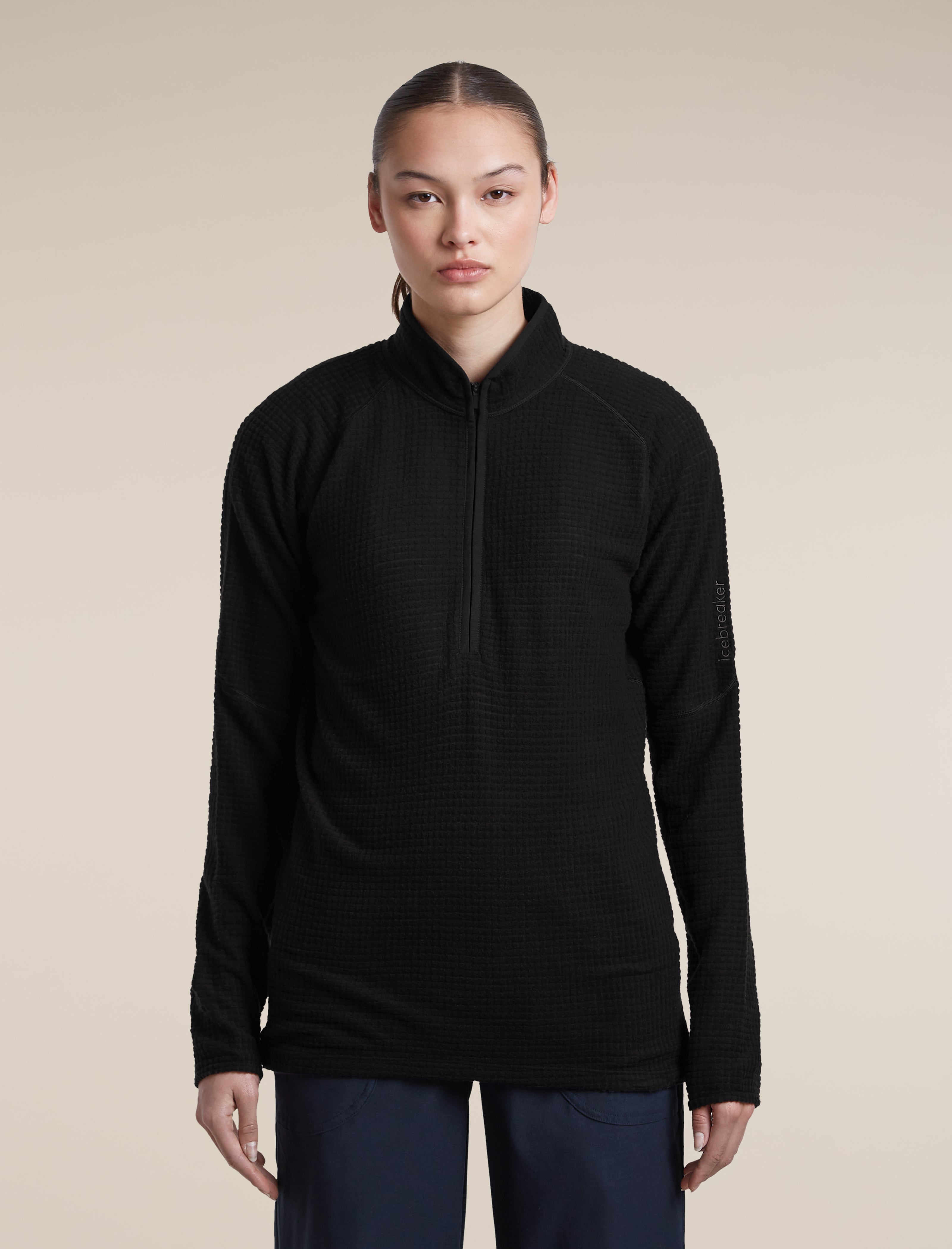 Women's Merino 400 RealFleece™ Grid Peaksland Long Sleeve Half Zip