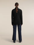 Women's Merino 400 RealFleece™ Grid Peaksland Long Sleeve Half Zip Black - 10