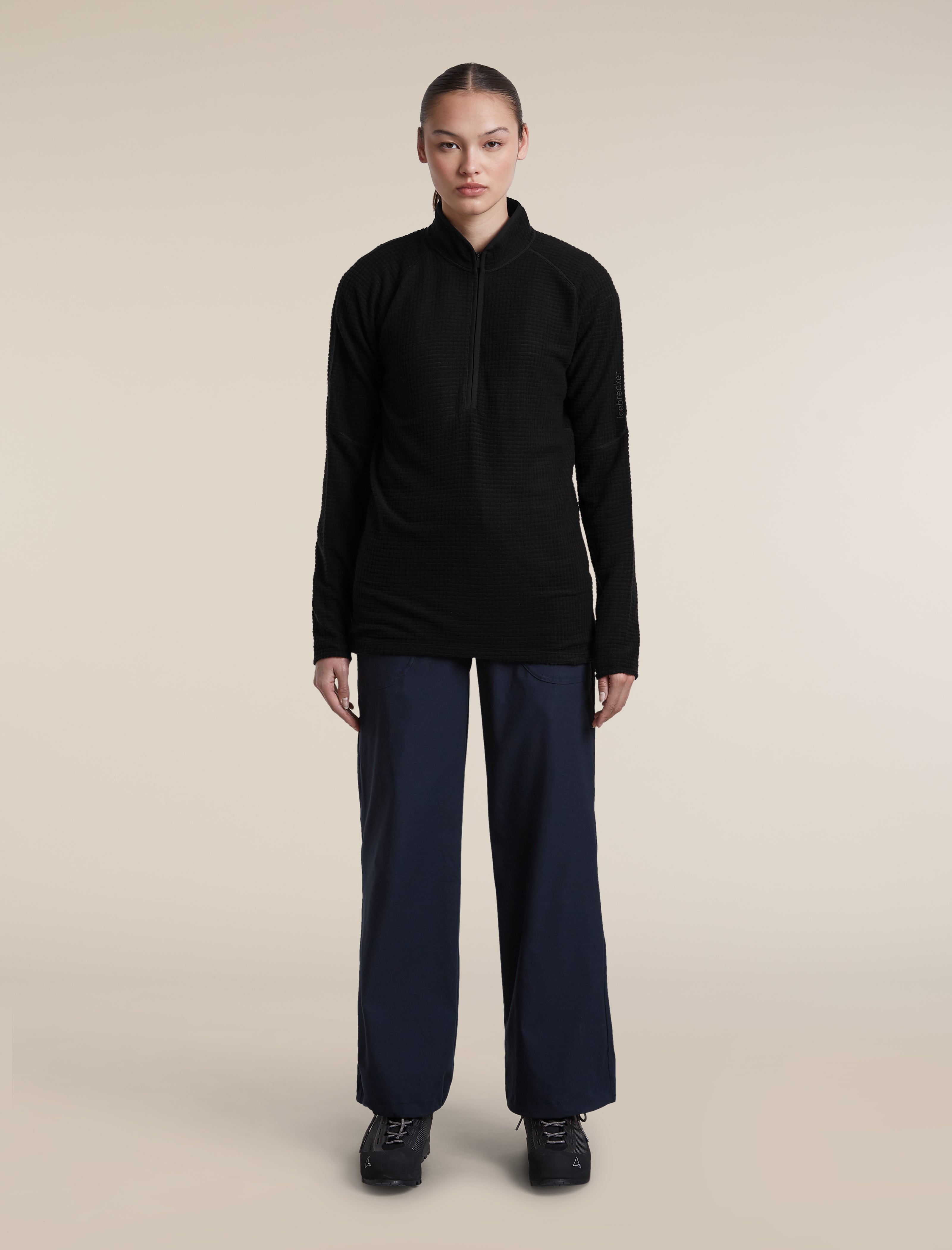 Women's Merino 400 RealFleece™ Grid Peaksland Long Sleeve Half Zip
