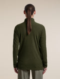 Women's Merino 400 RealFleece™ Grid Peaksland Long Sleeve Half Zip Dark Loden - 2
