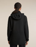 Women's Merino 400 RealFleece™ Grid Blackridge Pullover Hoodie Black - 2