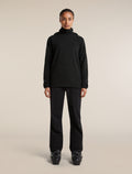Women's Merino 400 RealFleece™ Grid Blackridge Pullover Hoodie Black - 3