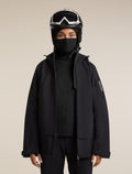 Women's Merino 400 RealFleece™ Grid Blackridge Pullover Hoodie Black - 5