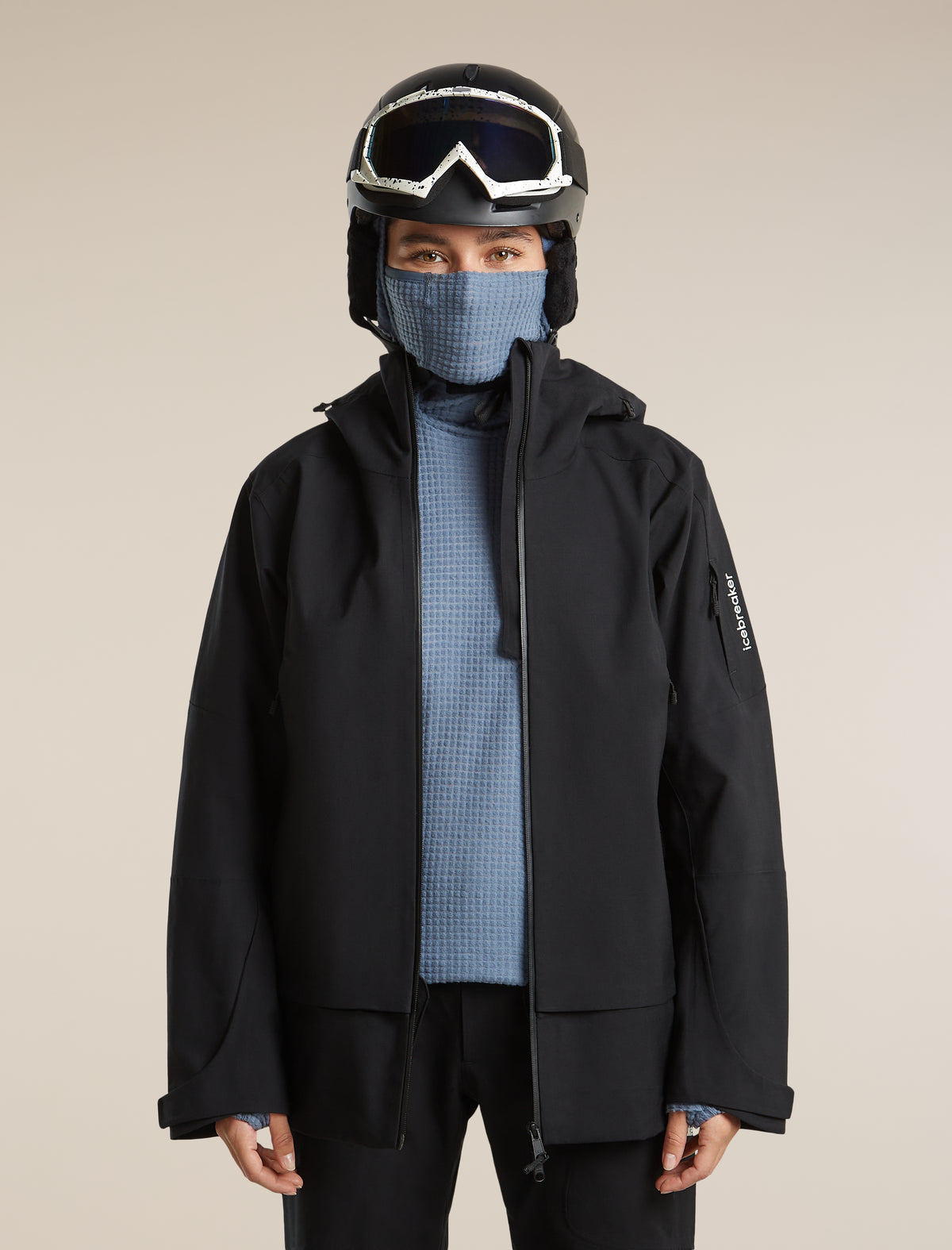 Women's Merino 400 RealFleece™ Grid Blackridge Pullover Hoodie Dawn - 5