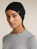 Unisex Merino 260 Oasis Vertex Reversible Beanie Chillwave Black/Obsidian - 12
