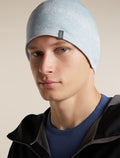 Unisex Merino 260 Oasis Vertex Reversible Beanie Chillwave Snow/Zinc Blue - 15