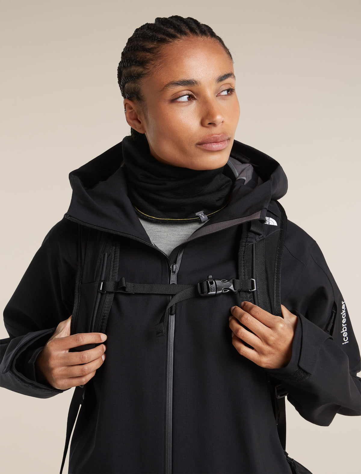 Unisex Merino 260 Oasis Vertex Reversible Chute Chillwave Black/Obsidian - 9
