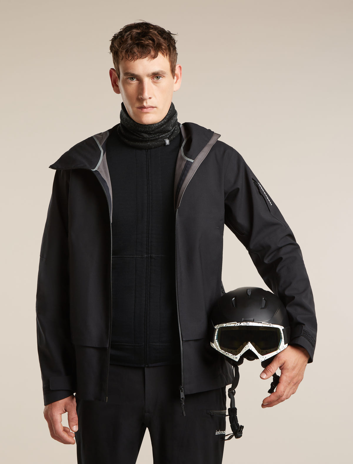 Unisex Merino 260 Oasis Vertex Reversible Chute Chillwave Black/Obsidian - 4