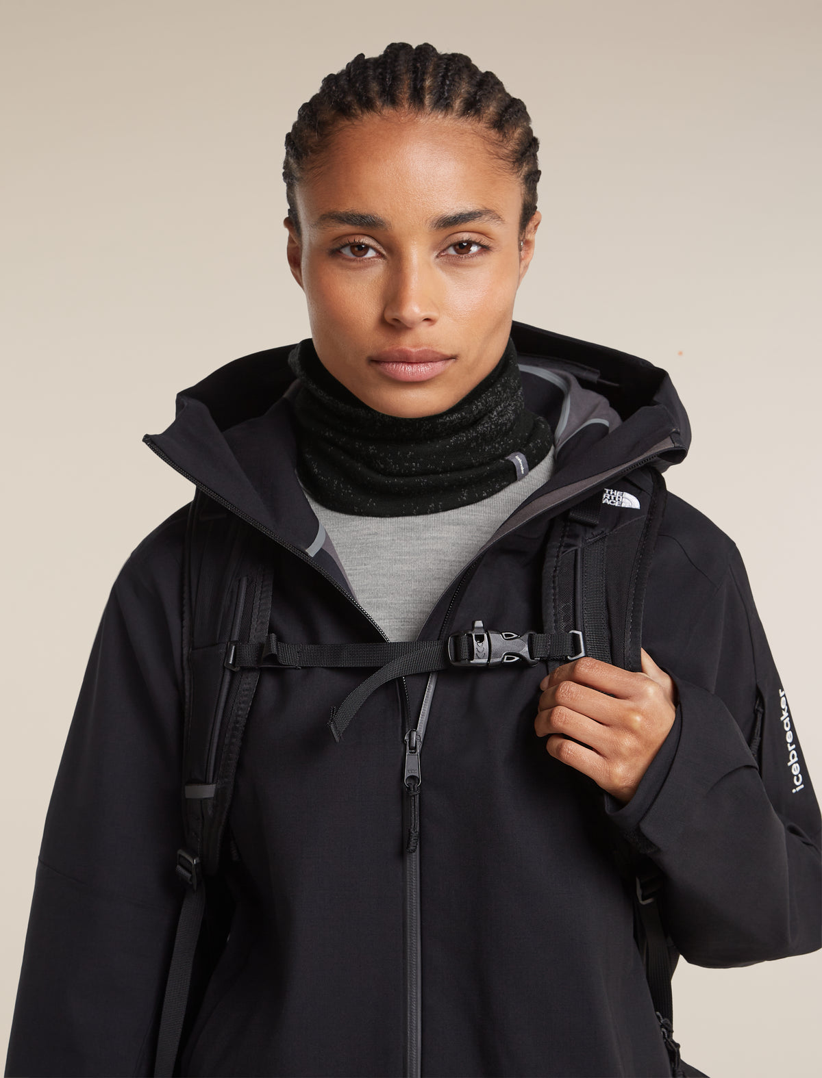 Unisex Merino 260 Oasis Vertex Reversible Chute Chillwave Black/Obsidian - 5
