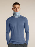 Unisex Merino 260 Oasis Vertex Reversible Chute Chillwave Snow/Zinc Blue - 8