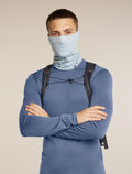 Unisex Merino 260 Oasis Vertex Reversible Chute Chillwave Snow/Zinc Blue - 3