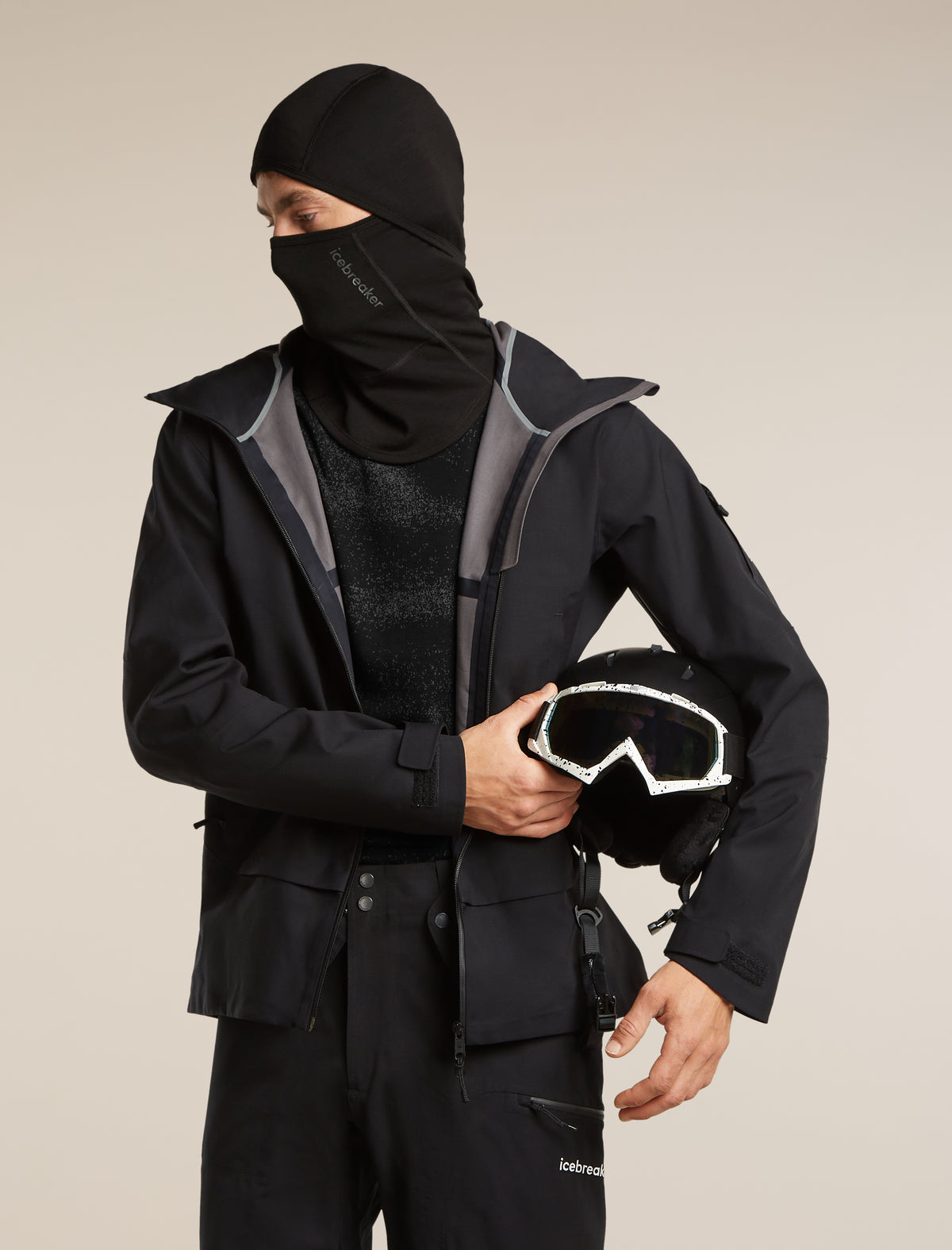 Unisex Merino 360 RealFleece™ Elemental Balaclava Black - 3