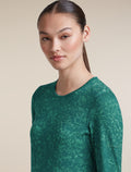 Women's Merino 200 Oasis Long Sleeve Thermal Crewe Moss Bloom AOP Fresh/Tidal Teal/AOP - 6