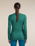 Women's Merino 200 Oasis Long Sleeve Thermal Crewe Moss Bloom AOP Fresh/Tidal Teal/AOP - 2