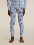 Legging 200 Oasis Bear Tour AOP en mérinos pour enfants  - 1