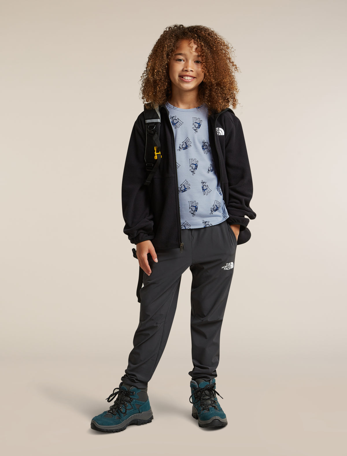 Legging 200 Oasis Bear Tour AOP en mérinos pour enfants  - 8